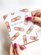 Bandaid Get Well Soon Card by Five Dot Post