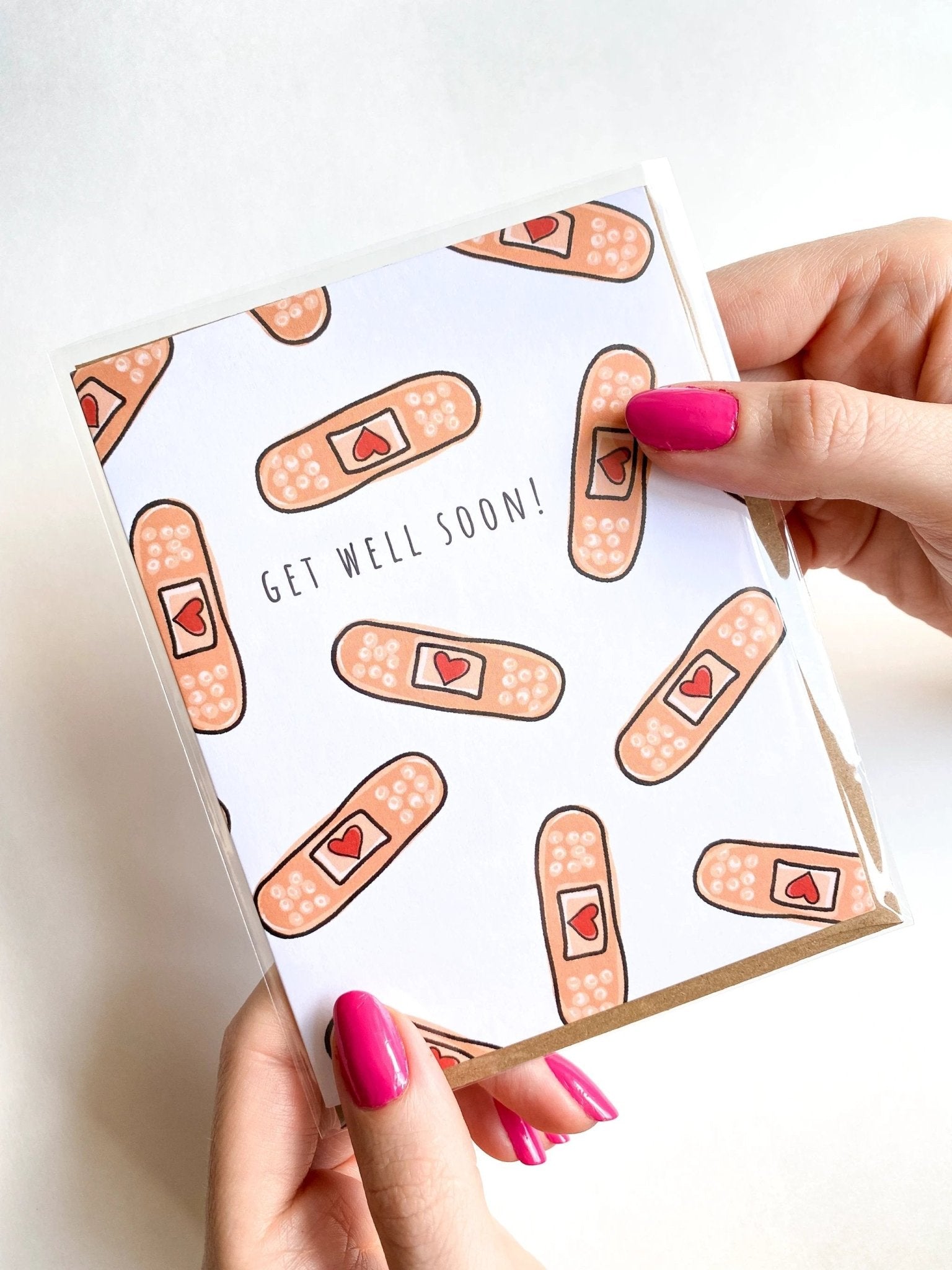 Bandaid Get Well Soon Card by Five Dot Post