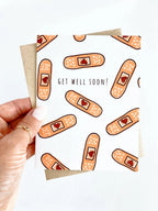 Bandaid Get Well Soon Card by Five Dot Post