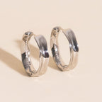 Bangle Rounded Huggie Hoop Earrings Earrings La Vie Bien Bangle Rounded Huggie Hoop Earrings