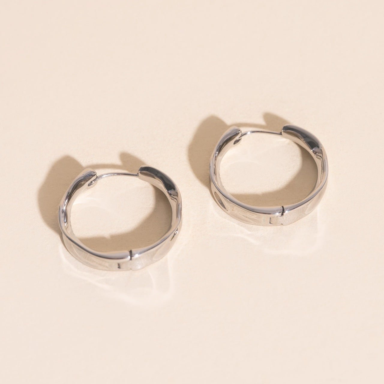 Bangle Rounded Huggie Hoop Earrings Earrings La Vie Bien Bangle Rounded Huggie Hoop Earrings