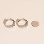 Bangle Rounded Huggie Hoop Earrings Earrings La Vie Bien Bangle Rounded Huggie Hoop Earrings