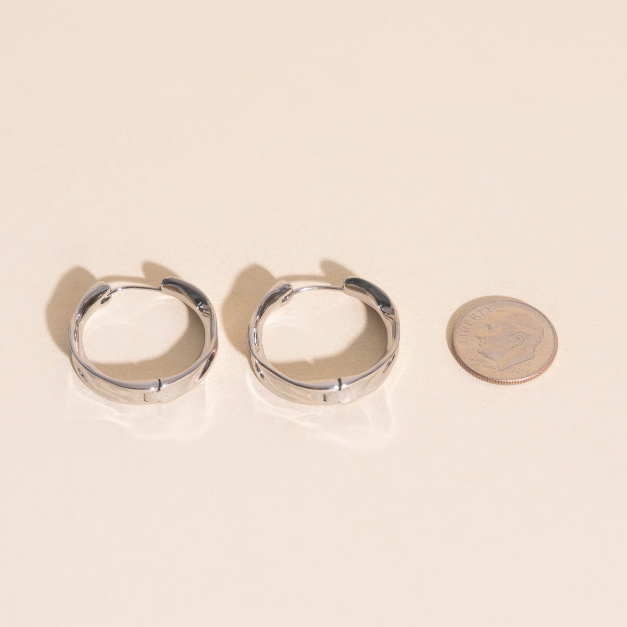 Bangle Rounded Huggie Hoop Earrings Earrings La Vie Bien Bangle Rounded Huggie Hoop Earrings
