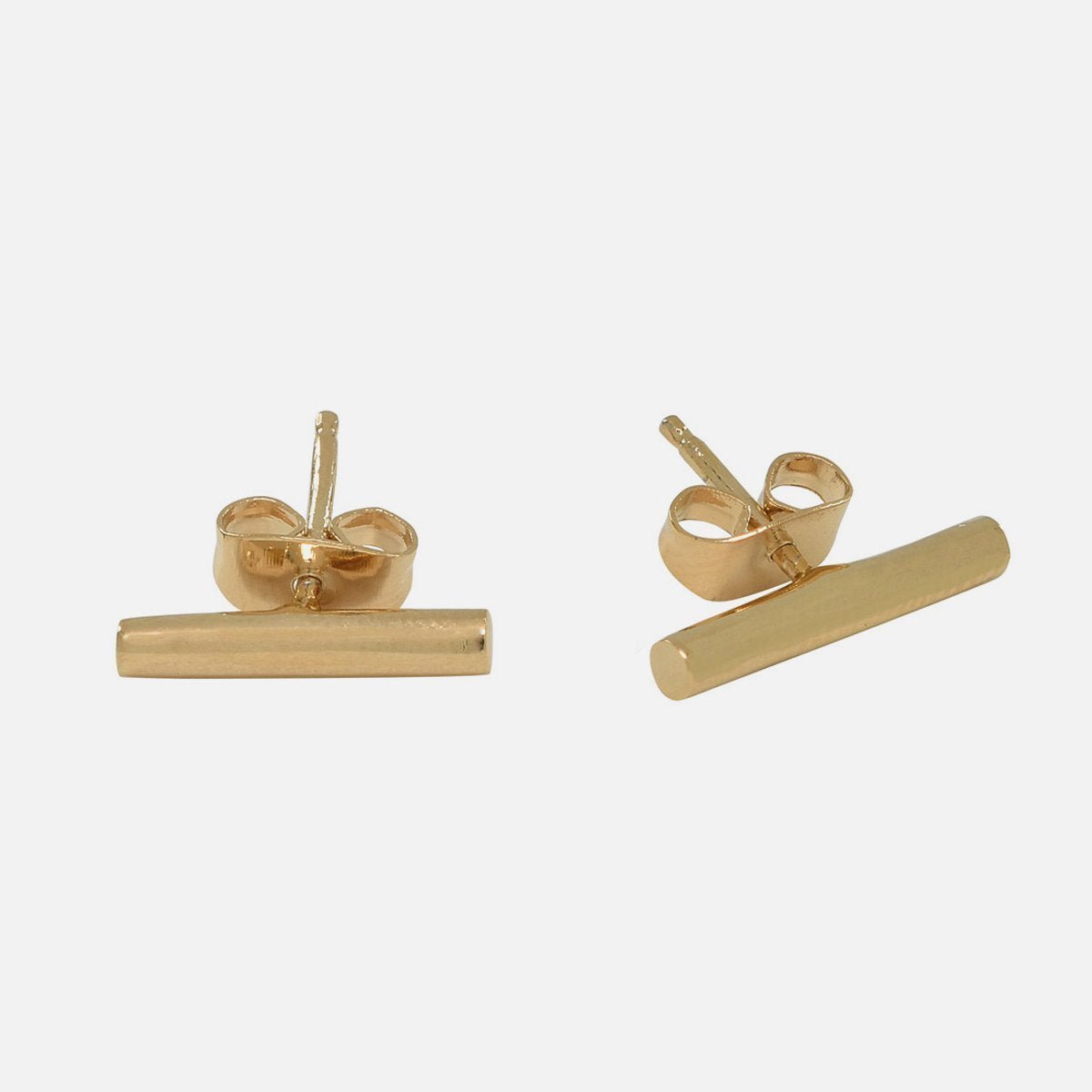Bar Gold-Plated Post Earrings Earrings - Fine La Vie Bien Bar Gold-Plated Post Earrings