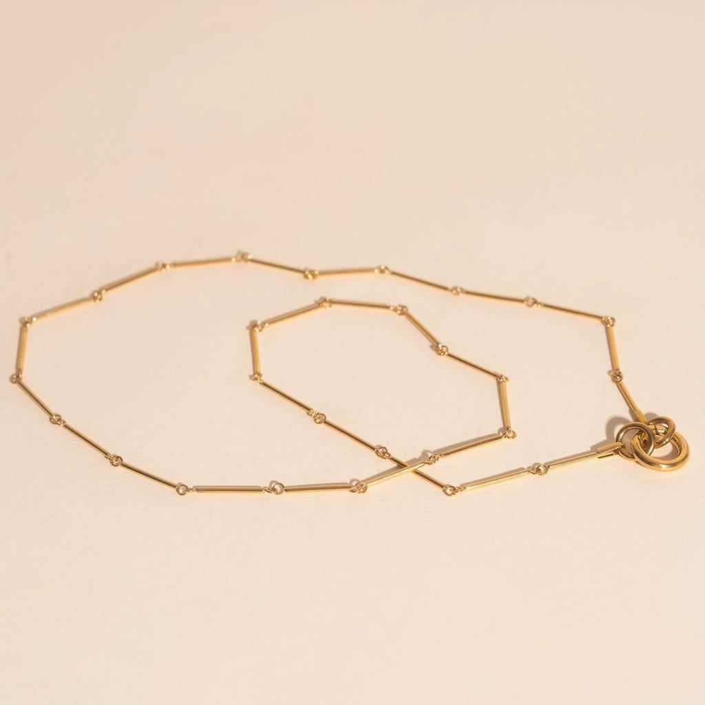 Bar Link Chain Necklace by Oh Clementine