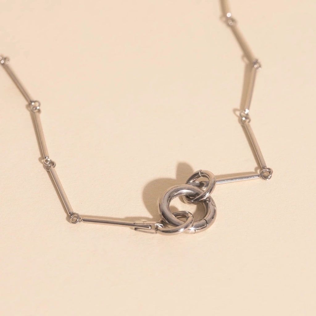 Bar Link Chain Necklace by Oh Clementine