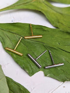 Bar Stud Earrings by Ash & Rose