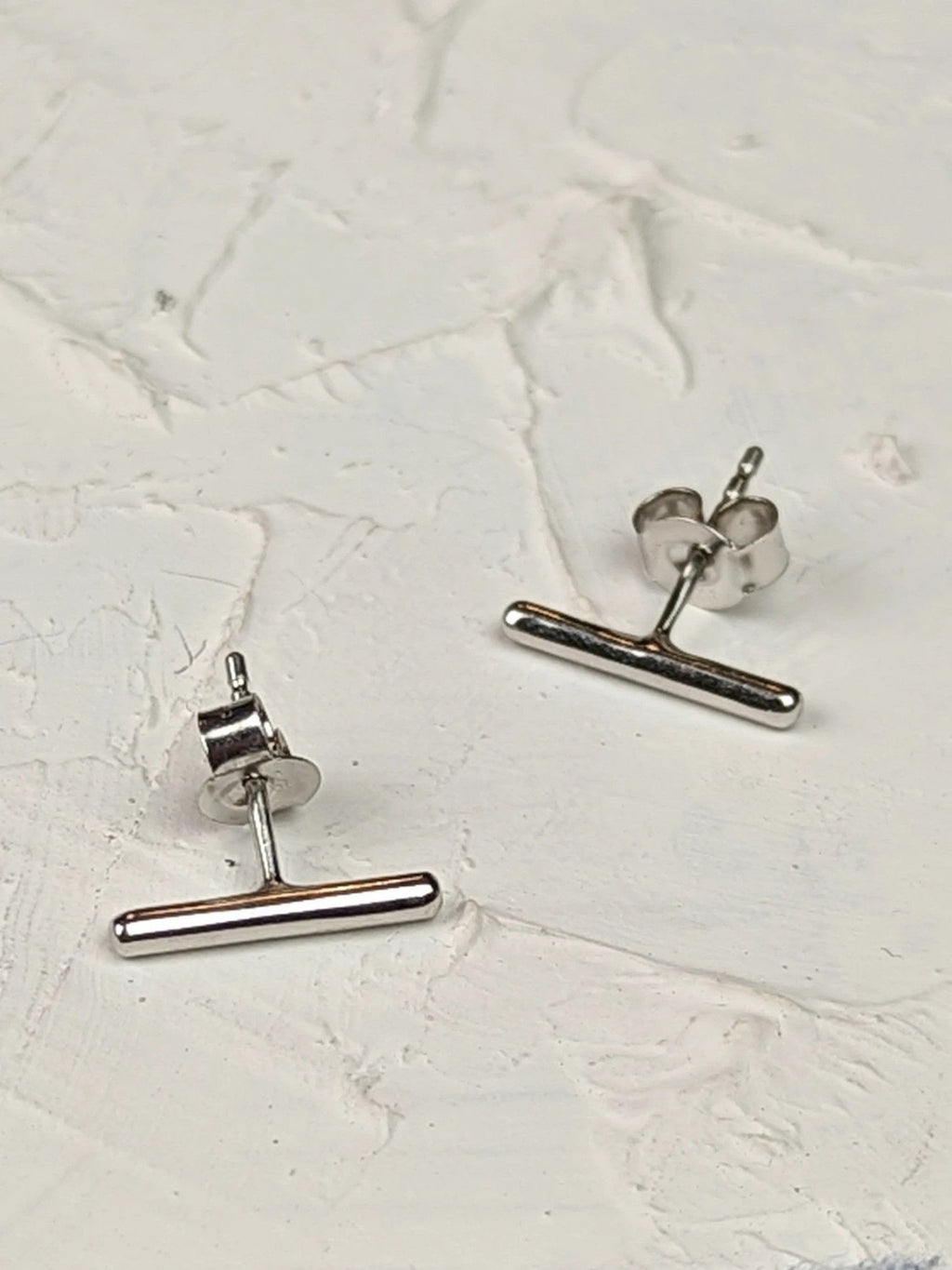 Bar Stud Earrings by Ash & Rose