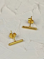 Bar Stud Earrings by Ash & Rose