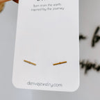 Bar Stud Earrings by Derive Jewelry