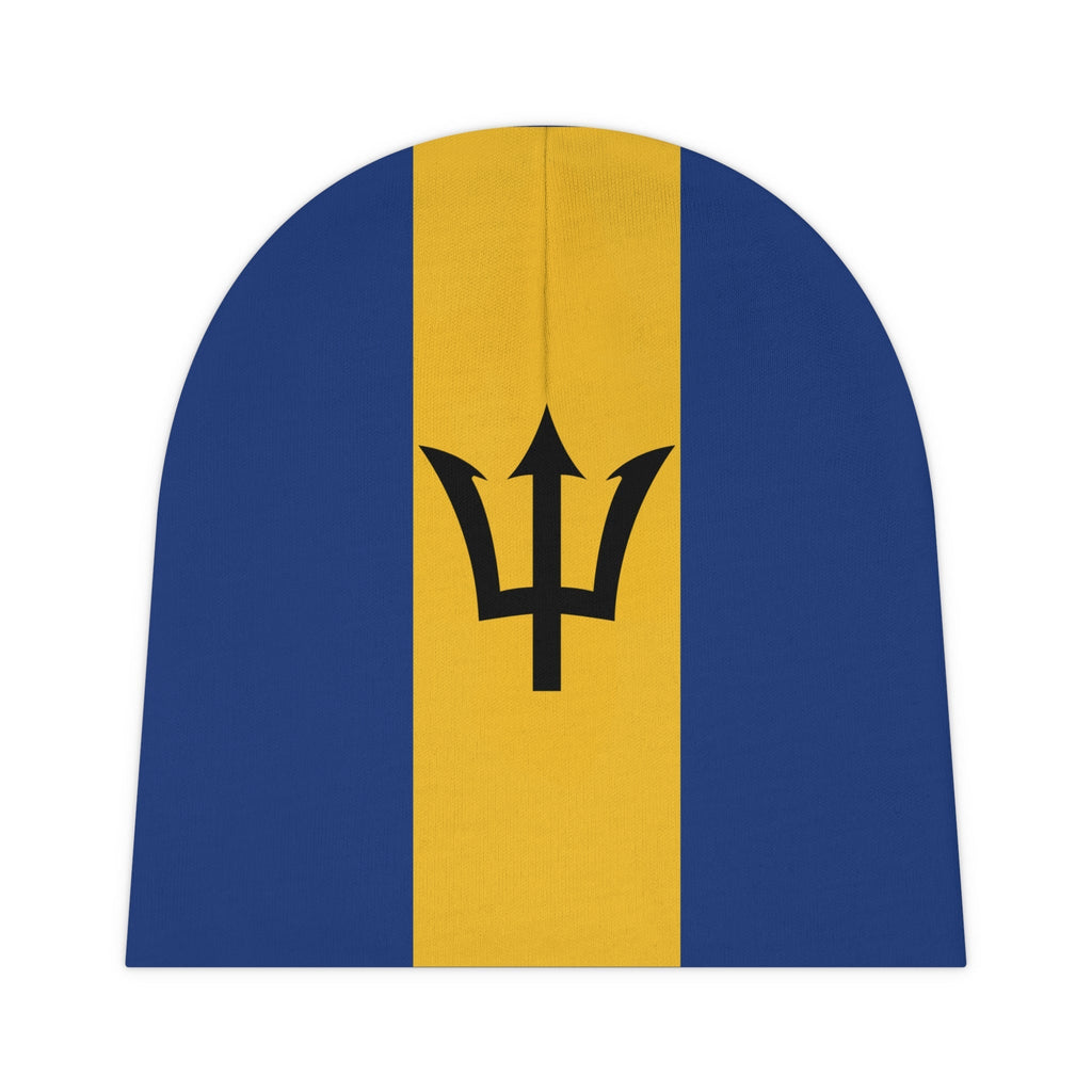 Barbados Flag Baby Beanie Baby Beanie (AOP) La Vie Bien Barbados Flag Baby Beanie