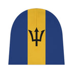 Barbados Flag Baby Beanie Baby Beanie (AOP) La Vie Bien Barbados Flag Baby Beanie