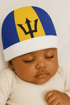 Barbados Flag Baby Beanie Baby Beanie (AOP) La Vie Bien Barbados Flag Baby Beanie