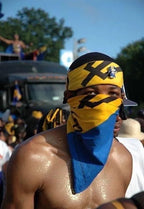 Barbados Flag Bandana All-Over Print Bandana La Vie Bien Barbados Flag Bandana