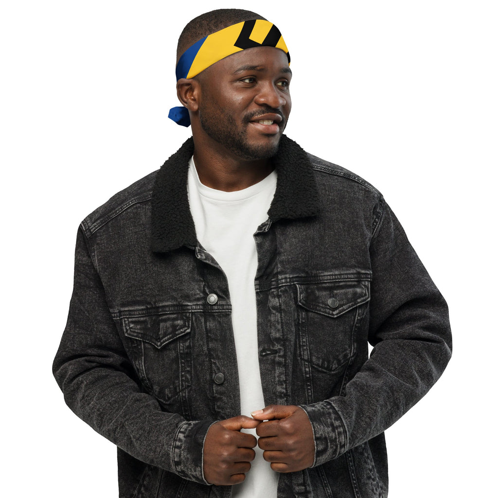 Barbados Flag Bandana All-Over Print Bandana La Vie Bien Barbados Flag Bandana