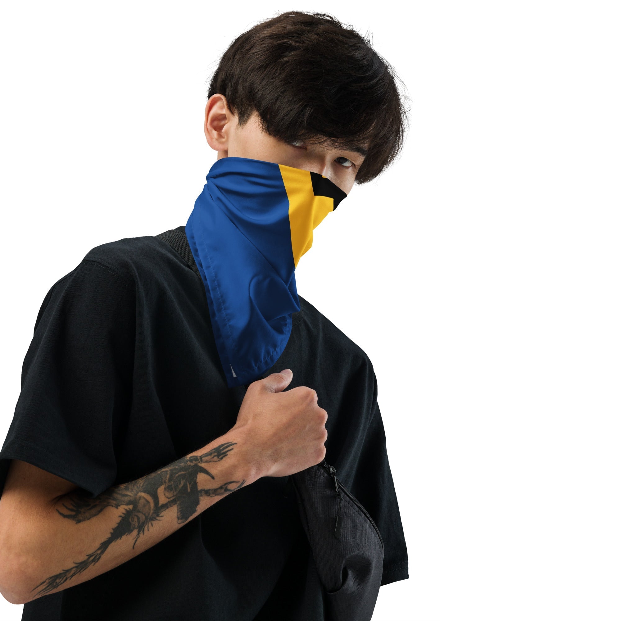 Barbados Flag Bandana All-Over Print Bandana La Vie Bien Barbados Flag Bandana