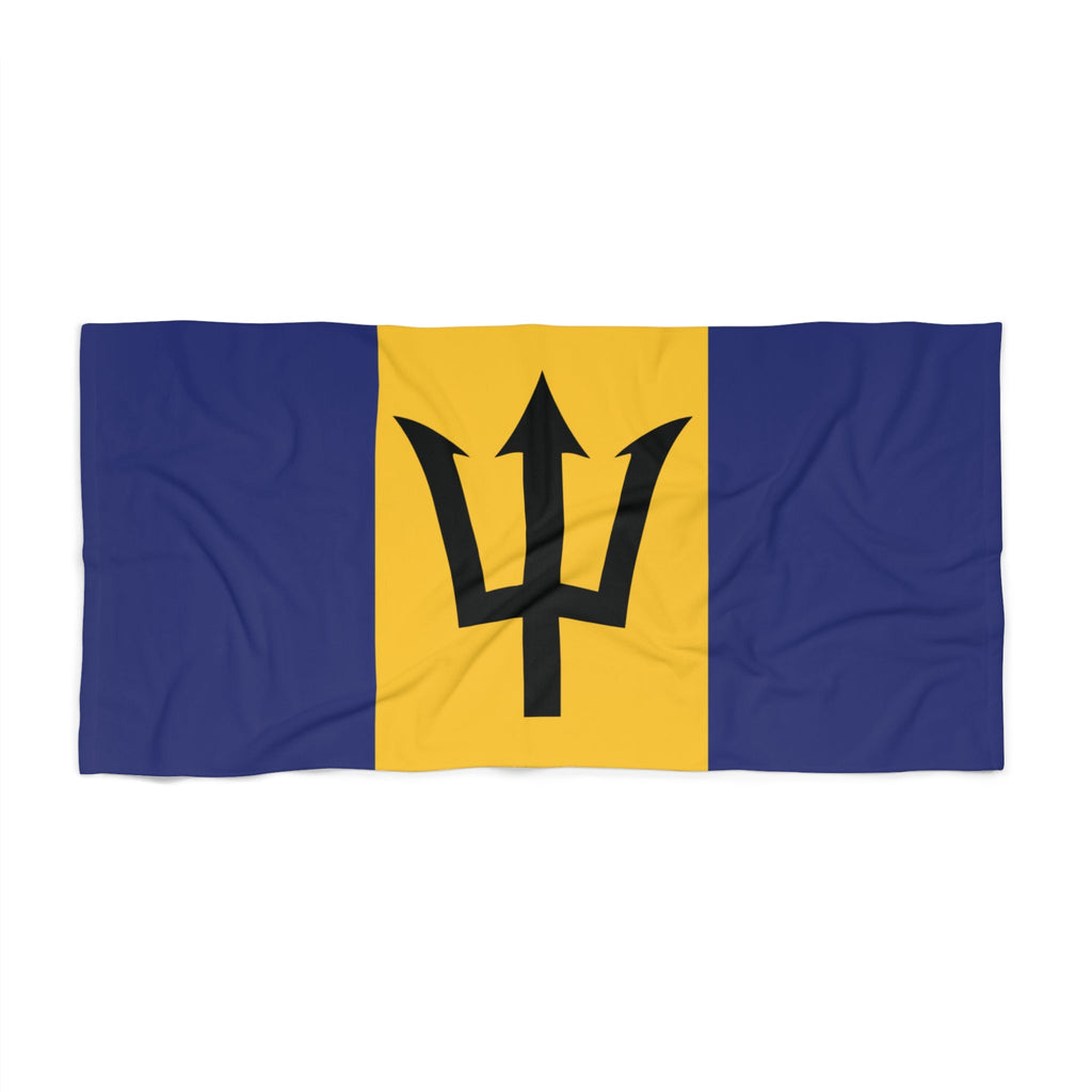 Barbados Flag Beach Towel Beach Towel (Generic Brand) La Vie Bien Barbados Flag Beach Towel