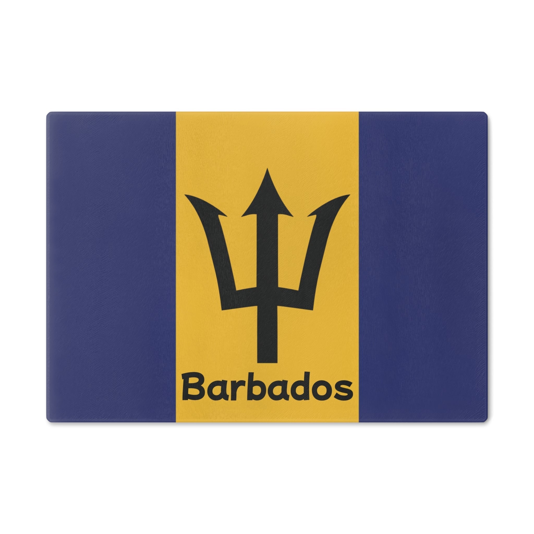 Barbados Flag Glass Cutting Board Glass Cutting Board La Vie Bien Barbados Flag Glass Cutting Board