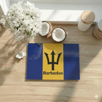 Barbados Flag Glass Cutting Board Glass Cutting Board La Vie Bien Barbados Flag Glass Cutting Board