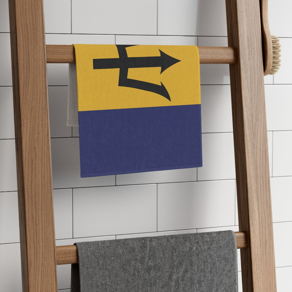 Barbados Flag Rally Towel Rally Towel La Vie Bien Barbados Flag Rally Towel