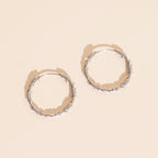 Barbed Wire Huggie Hoop Earrings by Oh Clementine