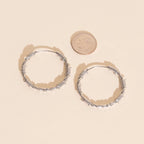 Barbed Wire Huggie Hoop Earrings by Oh Clementine
