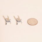 Barbed Wire Stud Earrings by Oh Clementine