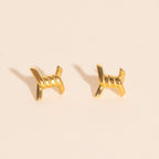 Barbed Wire Stud Earrings by Oh Clementine