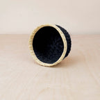 Black Small Round Tray - Mini Trinket Basket | LIKHÂ by LIKHÂ
