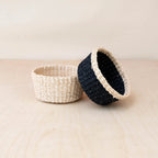 Black Small Round Tray - Mini Trinket Basket | LIKHÂ by LIKHÂ