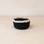 Black Small Round Tray - Mini Trinket Basket | LIKHÂ by LIKHÂ