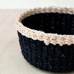 Black Small Round Tray - Mini Trinket Basket | LIKHÂ by LIKHÂ