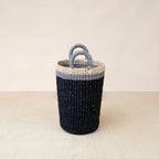 Black Woven Basket Vase - Weave Basket | LIKHÂ by LIKHÂ