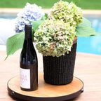Black Woven Basket Vase - Weave Basket | LIKHÂ by LIKHÂ