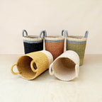 Black Woven Basket Vase - Weave Basket | LIKHÂ by LIKHÂ