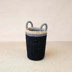 Black Woven Basket Vase - Weave Basket | LIKHÂ by LIKHÂ