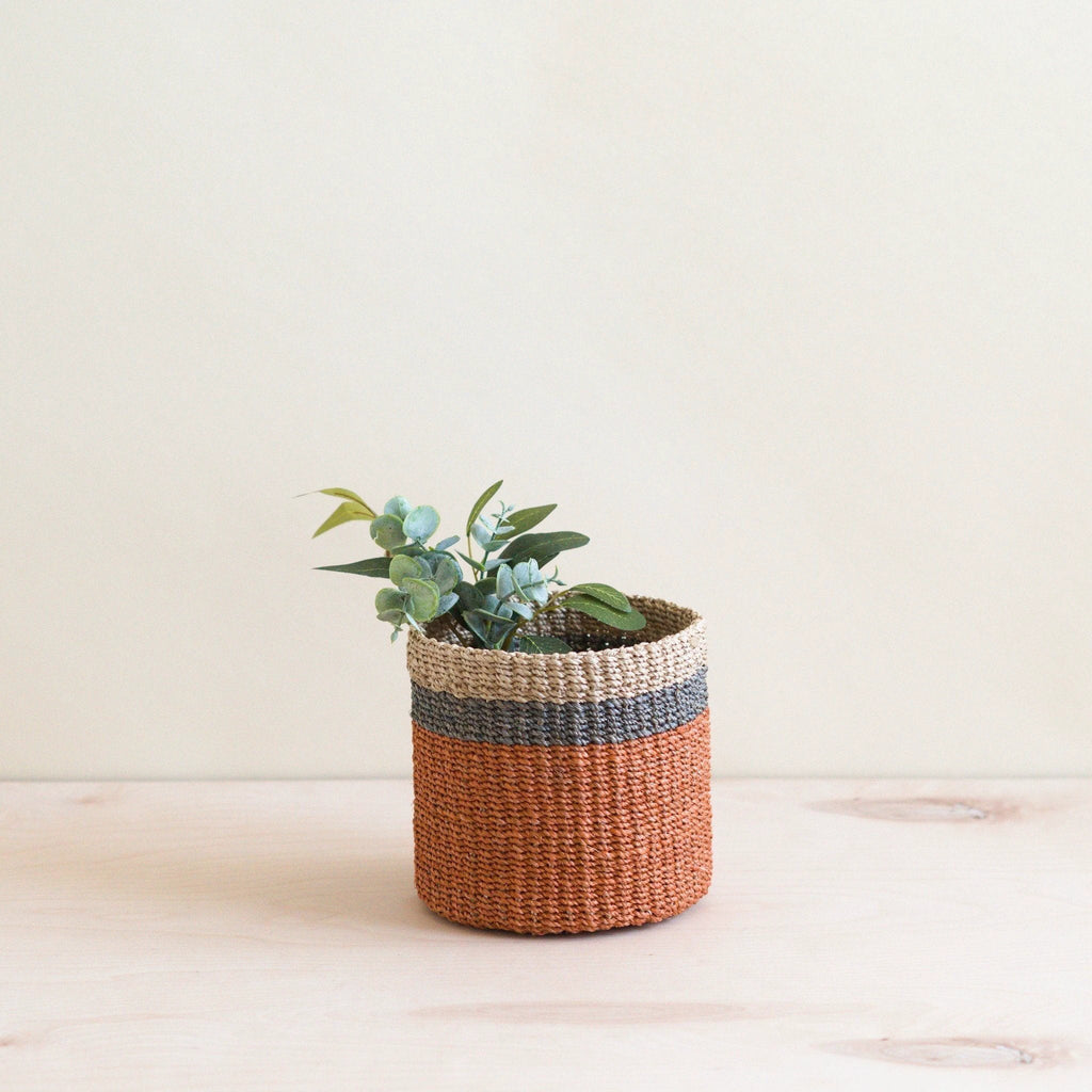 Coral Tabletop Mini Basket - Handwoven Baskets | LIKHÂ by LIKHÂ