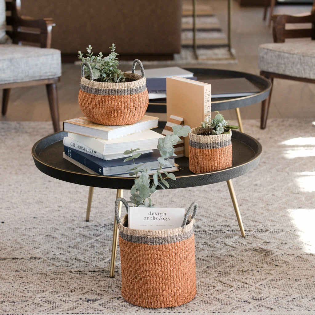 Coral Tabletop Mini Basket - Handwoven Baskets | LIKHÂ by LIKHÂ