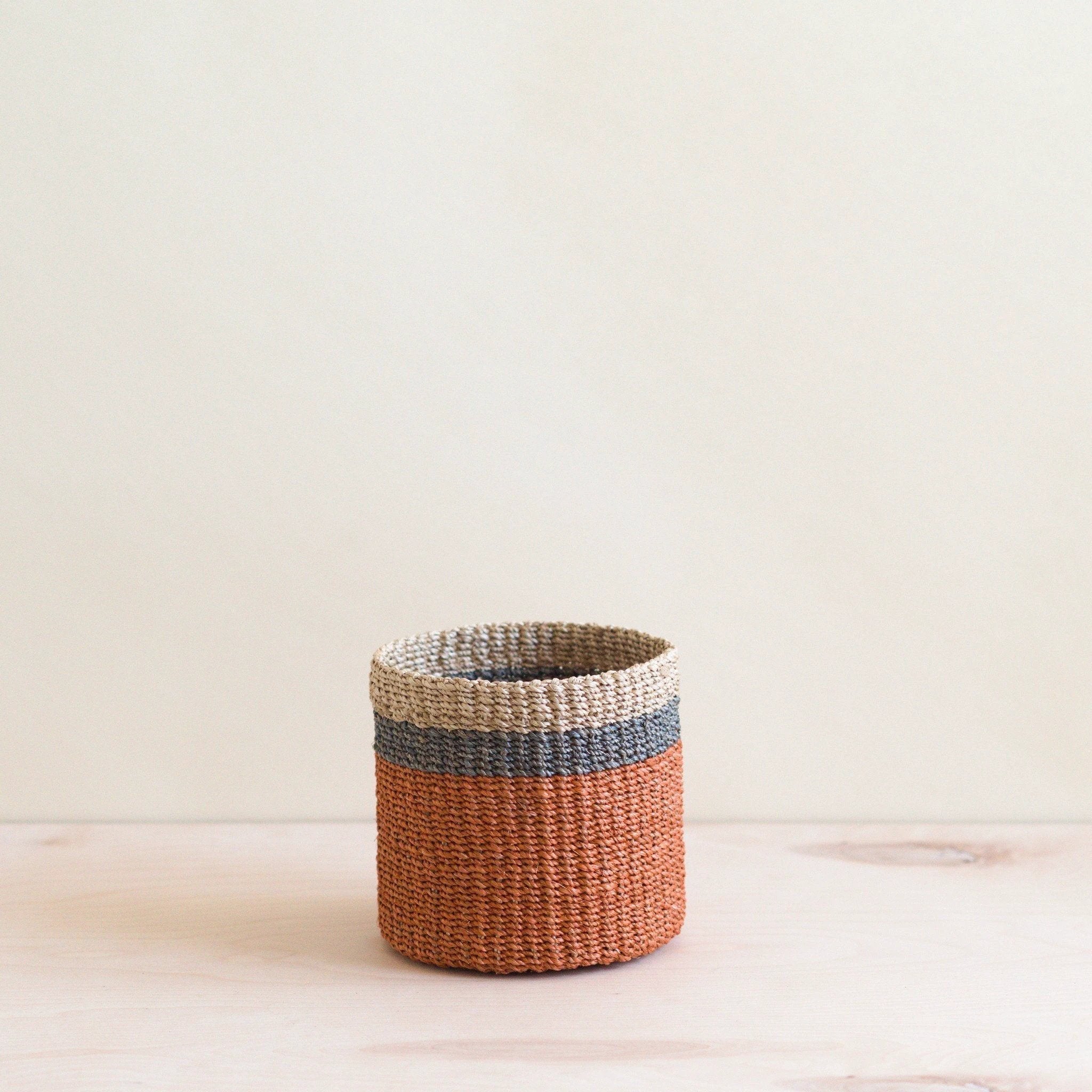 Coral Tabletop Mini Basket - Handwoven Baskets | LIKHÂ by LIKHÂ