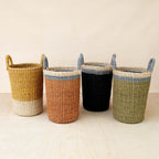 Coral Wicker Basket Vase - Decorative Basket | LIKHÂ by LIKHÂ