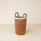 Coral Wicker Basket Vase - Decorative Basket | LIKHÂ by LIKHÂ
