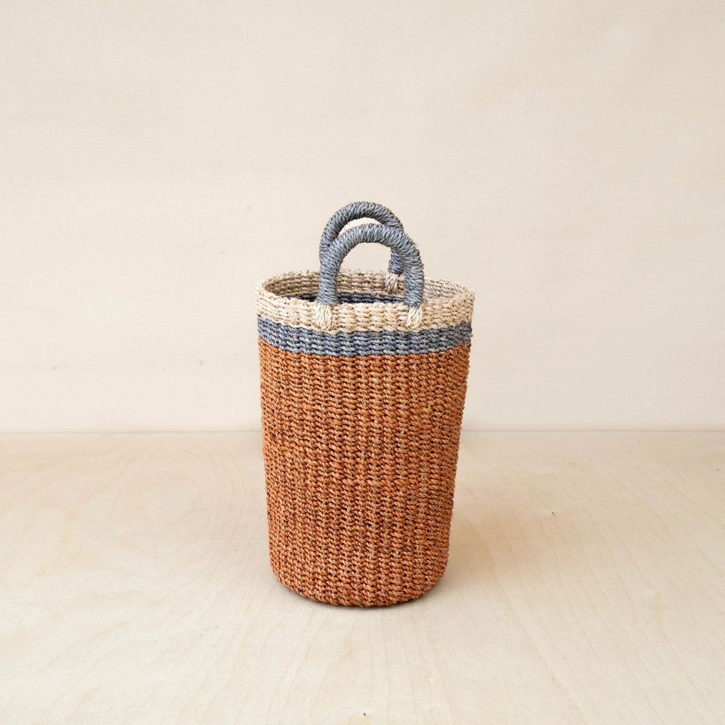 Coral Wicker Basket Vase - Decorative Basket | LIKHÂ by LIKHÂ