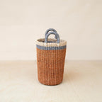 Coral Wicker Basket Vase - Decorative Basket | LIKHÂ by LIKHÂ