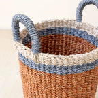 Coral Wicker Basket Vase - Decorative Basket | LIKHÂ by LIKHÂ