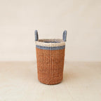 Coral Wicker Basket Vase - Decorative Basket | LIKHÂ by LIKHÂ