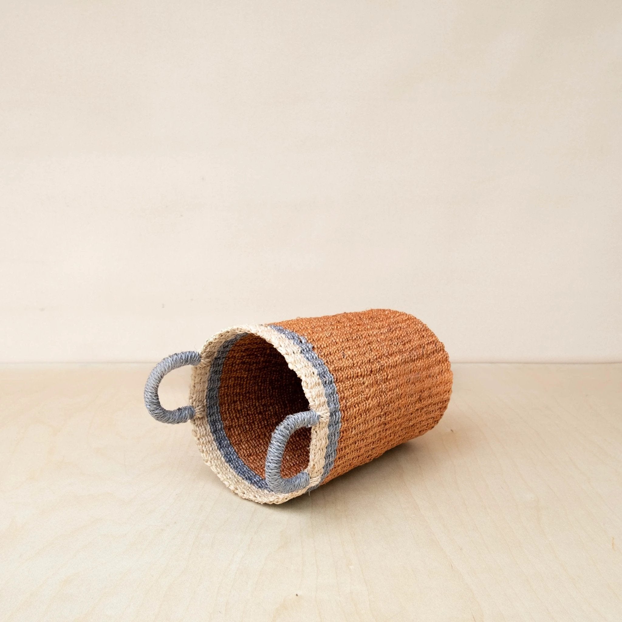 Coral Wicker Basket Vase - Decorative Basket | LIKHÂ by LIKHÂ