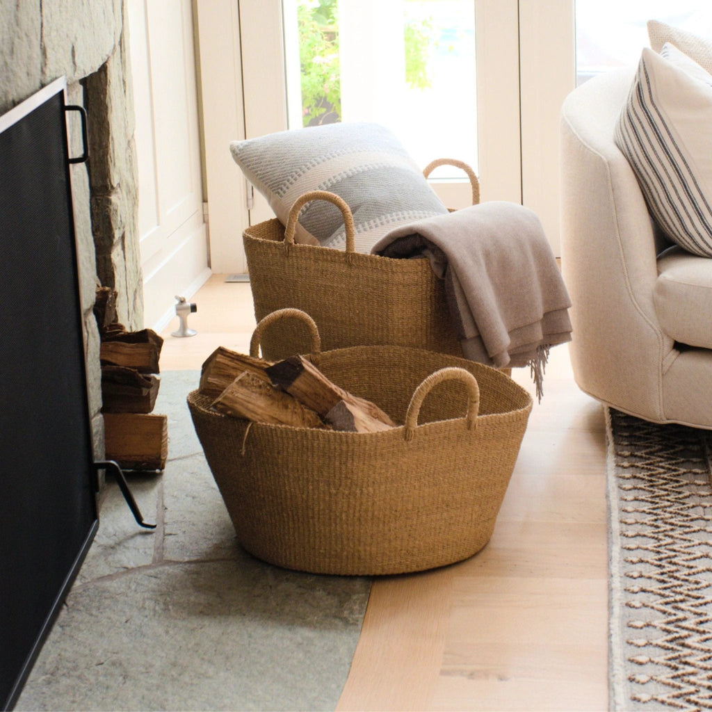 Large Square Wicker Basket - Woven Basket | LIKHÂ by LIKHÂ