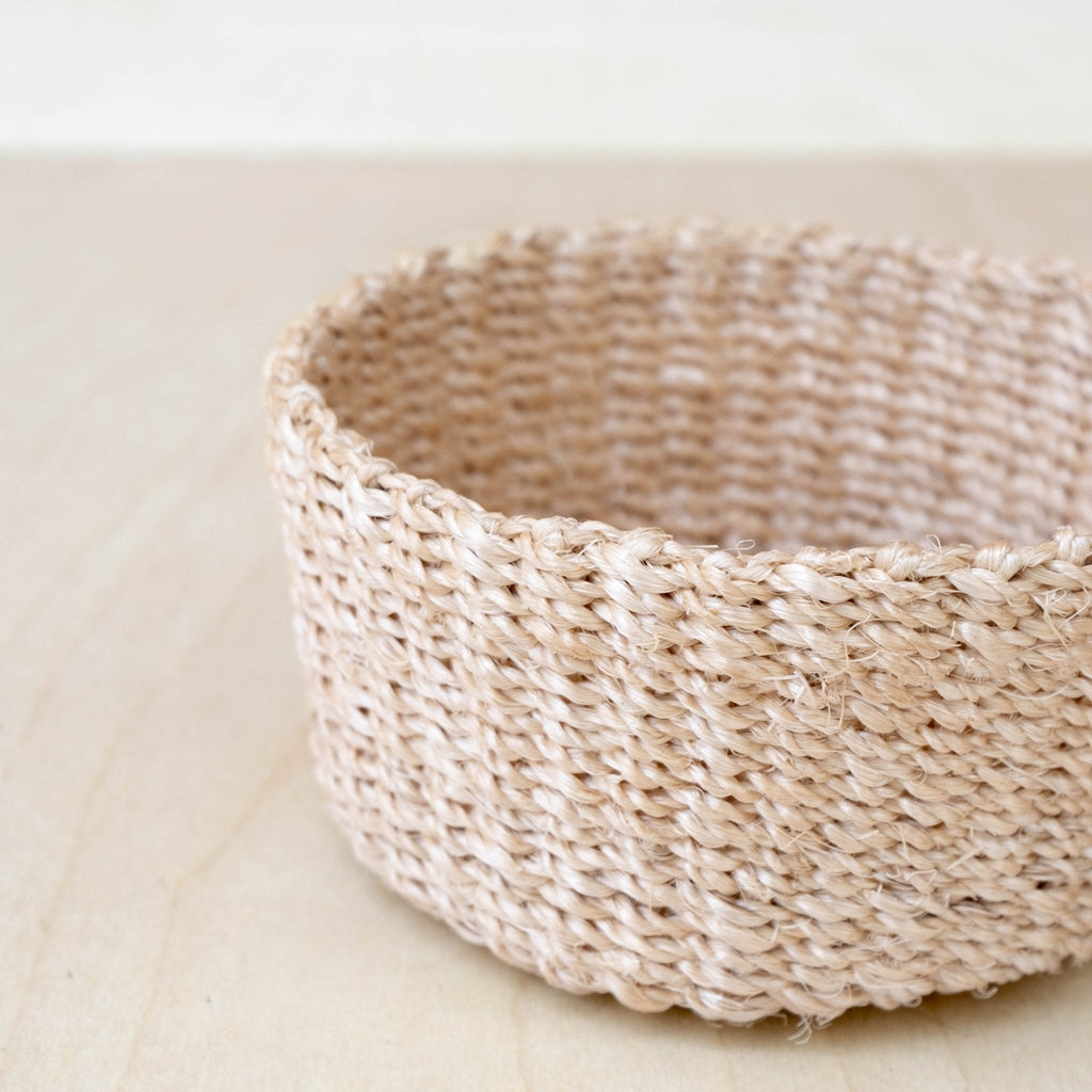 Natural Mini Trinket Basket - Small Round Tray | LIKHÂ