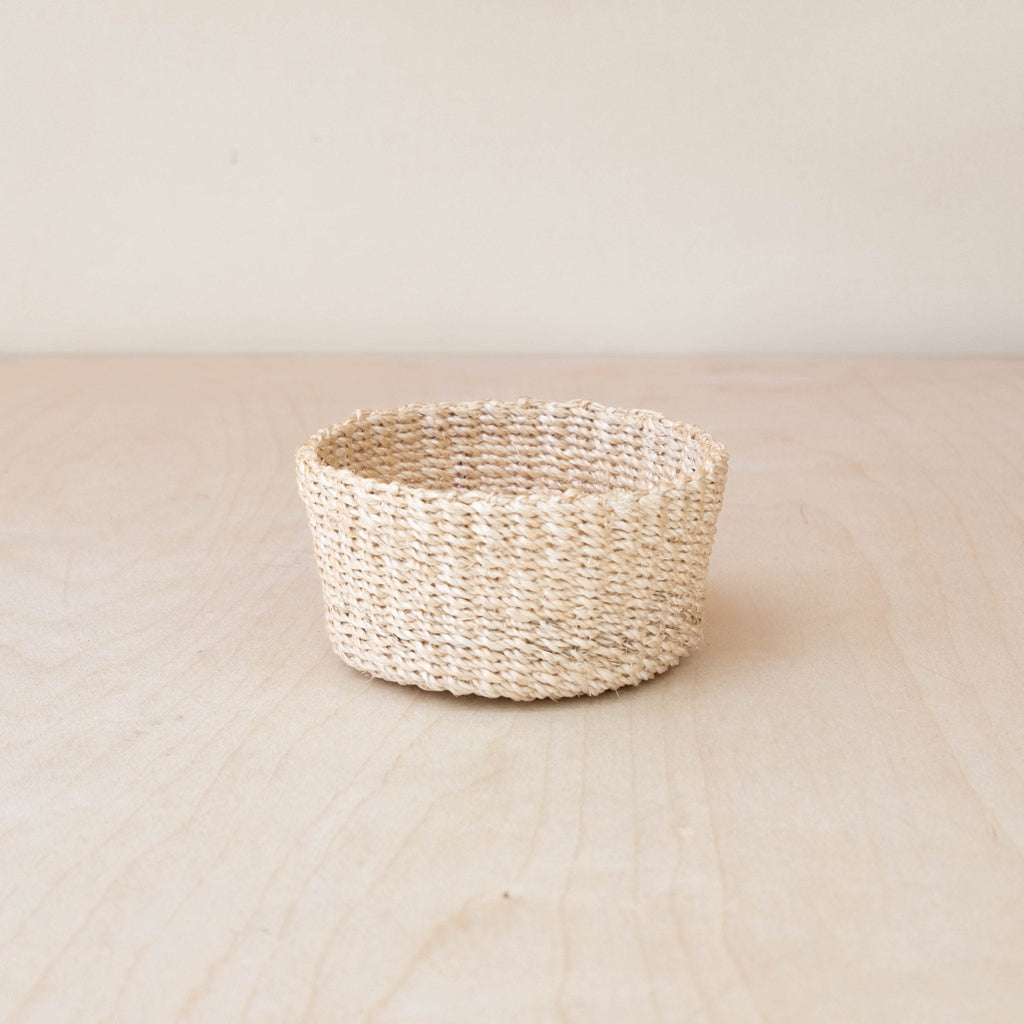 Natural Mini Trinket Basket - Small Round Tray | LIKHÂ