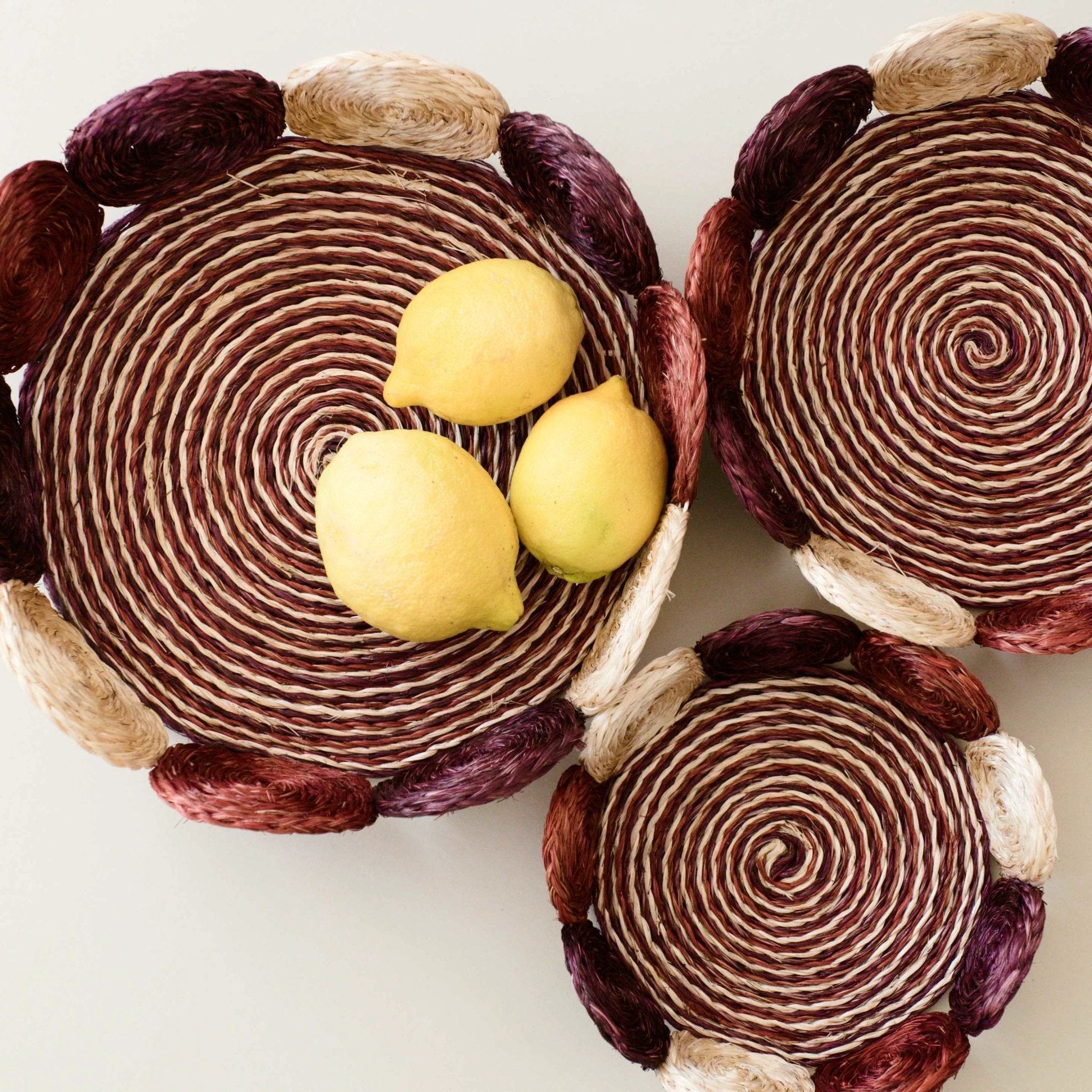 Natural Woven Fruit Basket - Storage Basket, set of 3 | LIKHÂ by LIKHÂ
